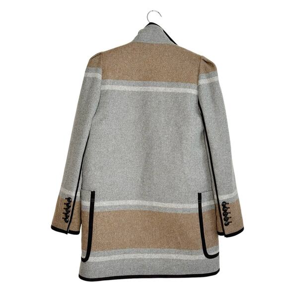 VERONICA BEARD Flint Toggle Twill Dickey Wool Coat - Picture 5 of 8